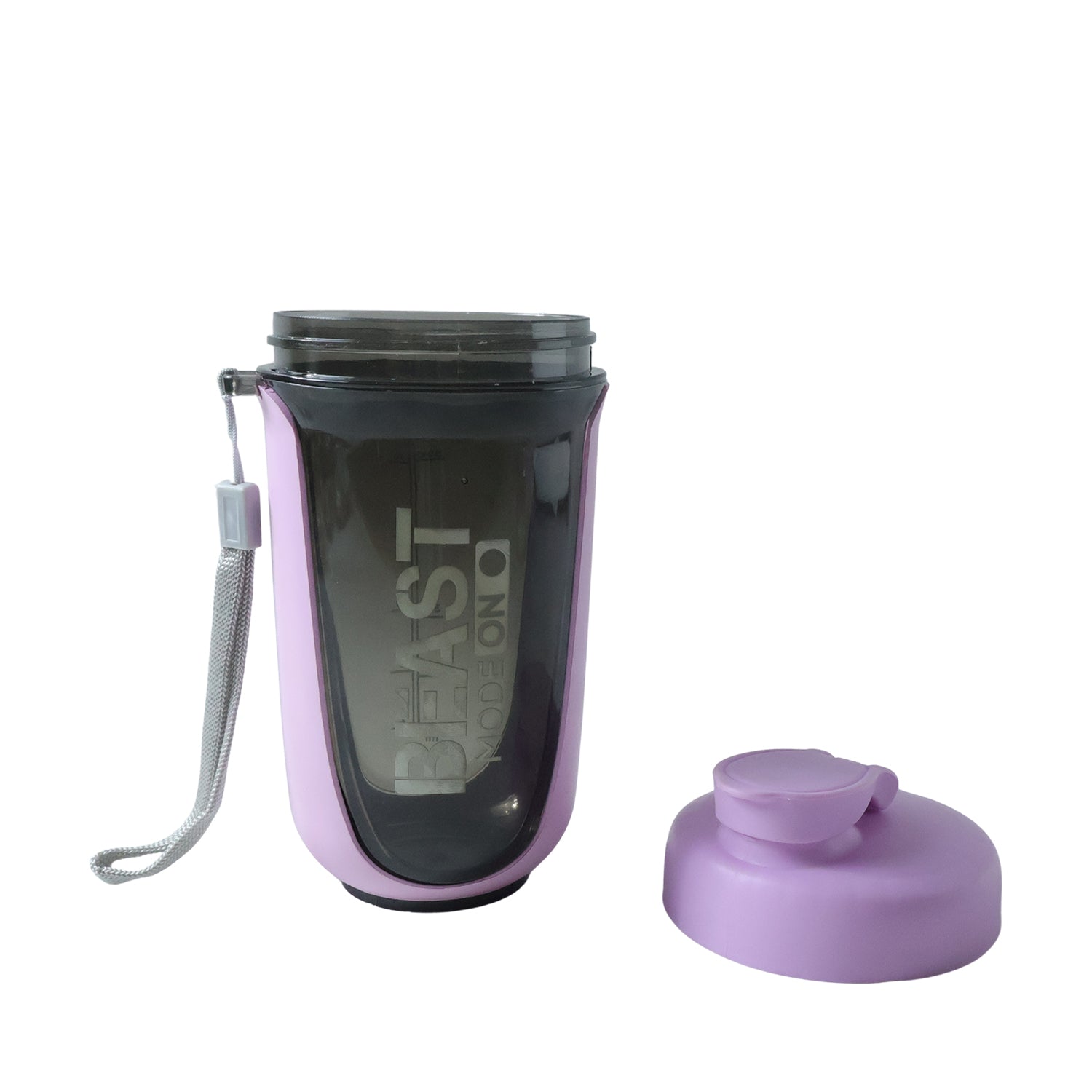 Wukusy premium leak-proof gym shaker bottle, 500ml capacity, with secure lid and mixing ball, suitable for protein shakes and smoothies.