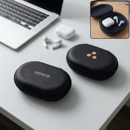 Wukusy portable earphone carrying case with a mixed design, compact and protective for storing earbuds or small headphones.