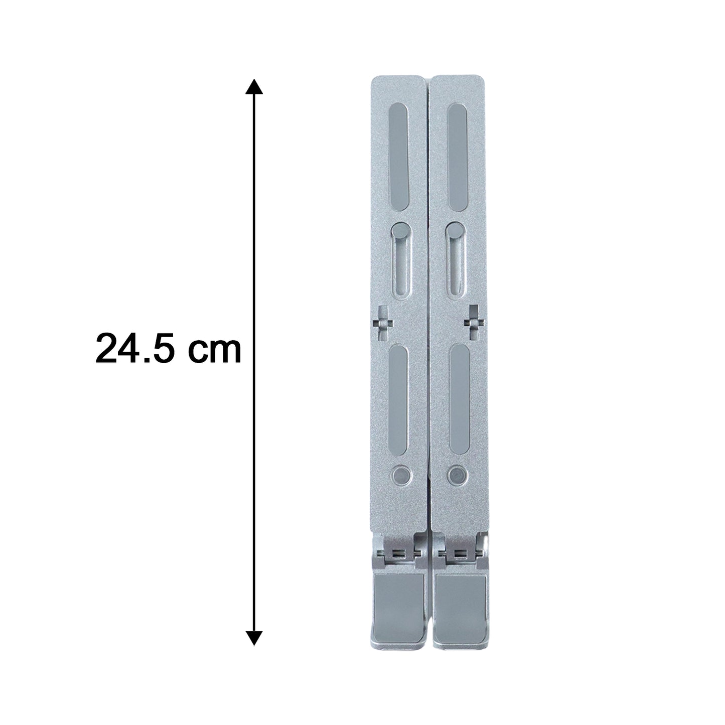 Wukusy adjustable foldable aluminium laptop stand with ergonomic design, portable and lightweight for comfortable workspace setup.