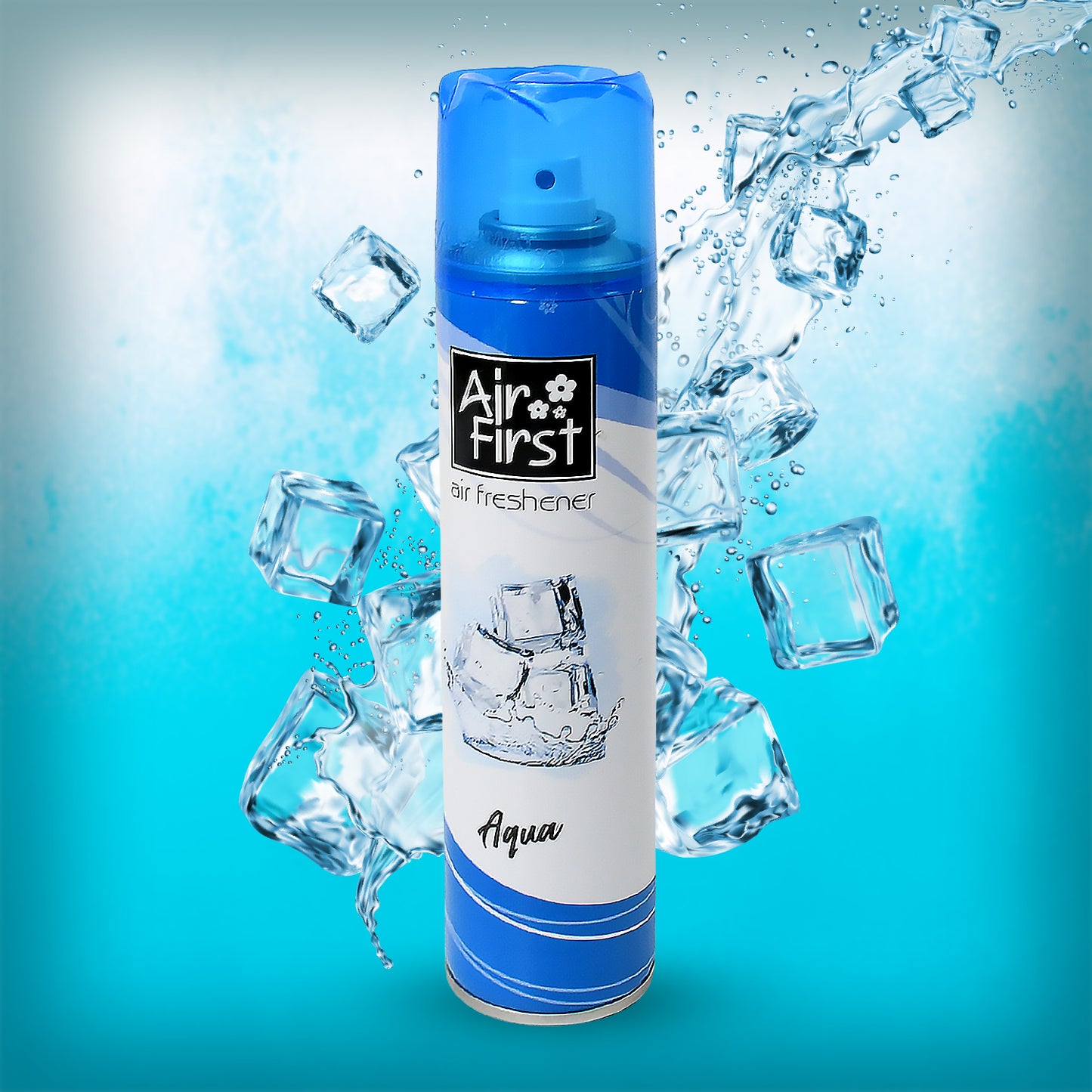 Wukusy 1382 Air Freshener spray bottle with lemon, kiwi, blossom, and aqua fragrances for home, office, and hotel use.