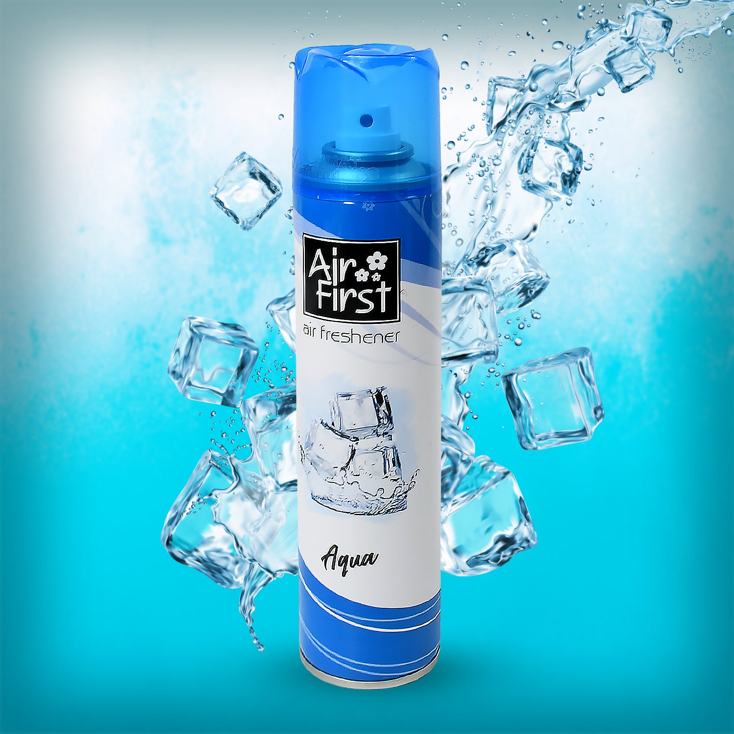 Wukusy 1382 Air Freshener spray bottle with lemon, kiwi, blossom, and aqua fragrances for home, office, and hotel use.