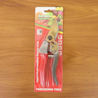 Wukusy 8-inch garden pruners scissors cutter with ergonomic handle and sharp blades for precise gardening and plant trimming.