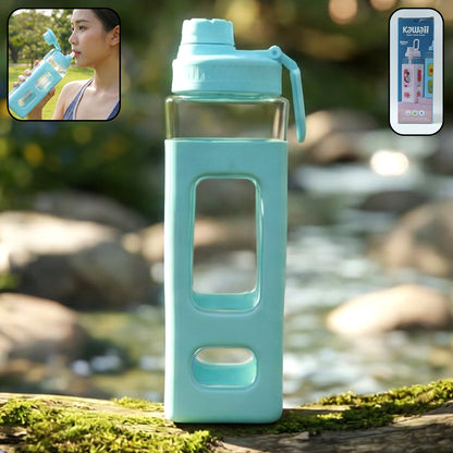 Wukusy premium 900ml leak-proof plastic water bottle with a sleek design and secure lid, suitable for daily hydration.