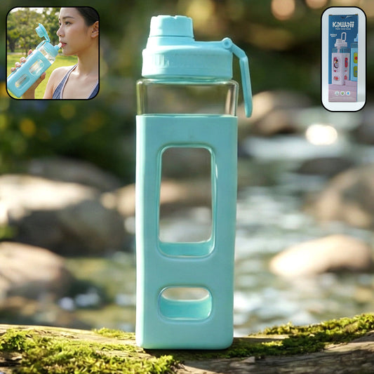 Wukusy premium 900ml leak-proof plastic water bottle with a sleek design and secure lid, suitable for daily hydration.