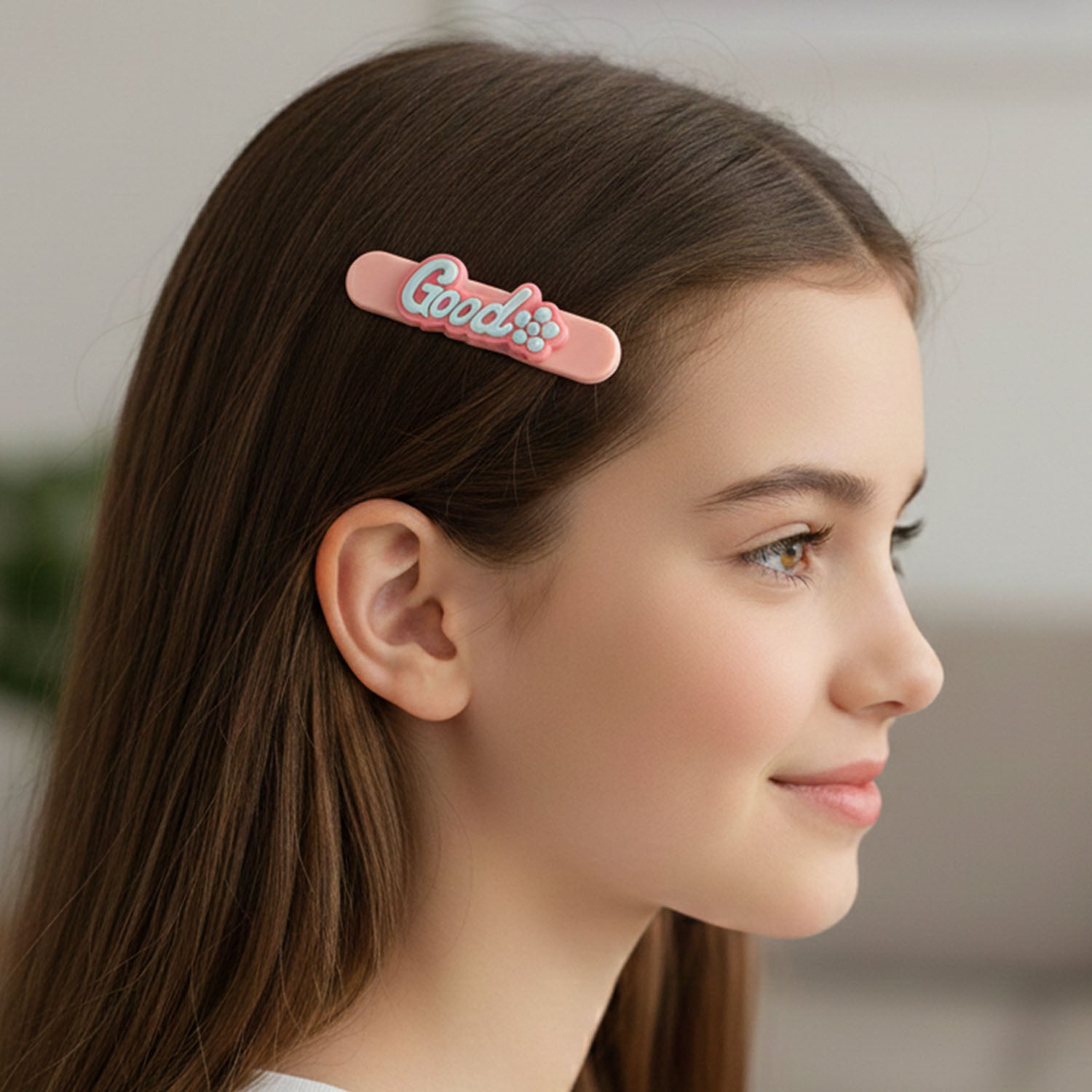 Set of four colorful Wukusy hair clips with vibrant designs, perfect for styling and accessorizing hair.