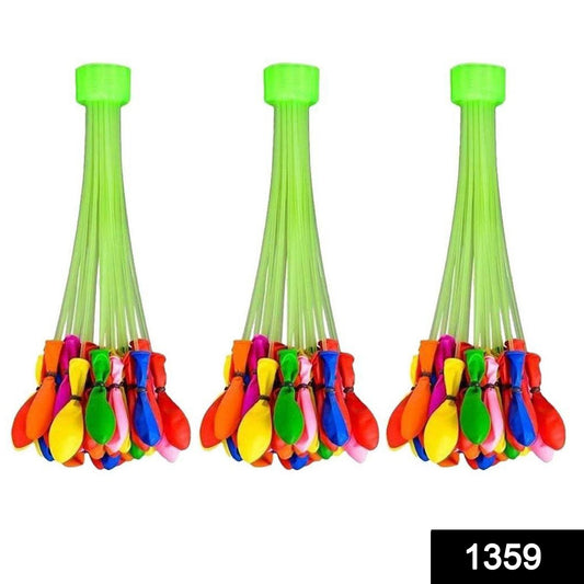Wukusy 1359 Holi Magic Water Balloons for Kids, multicolor toy set with 111 water balloons ready for outdoor play