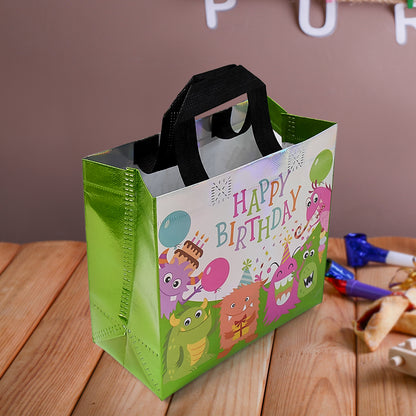 Reusable Wukusy birthday gift bag with colorful mix design, perfect for party favors and gift wrapping.