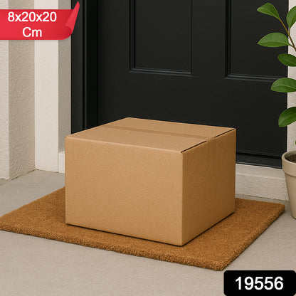 Heavy-duty brown packing box by Wukusy, 8x20x20 cm, single sturdy cardboard box for product shipping and storage.