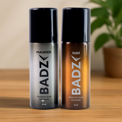 Wukusy Badz long-lasting premium men's deodorant body spray, 45ml, mixed fragrances, health care product, close-up shot
