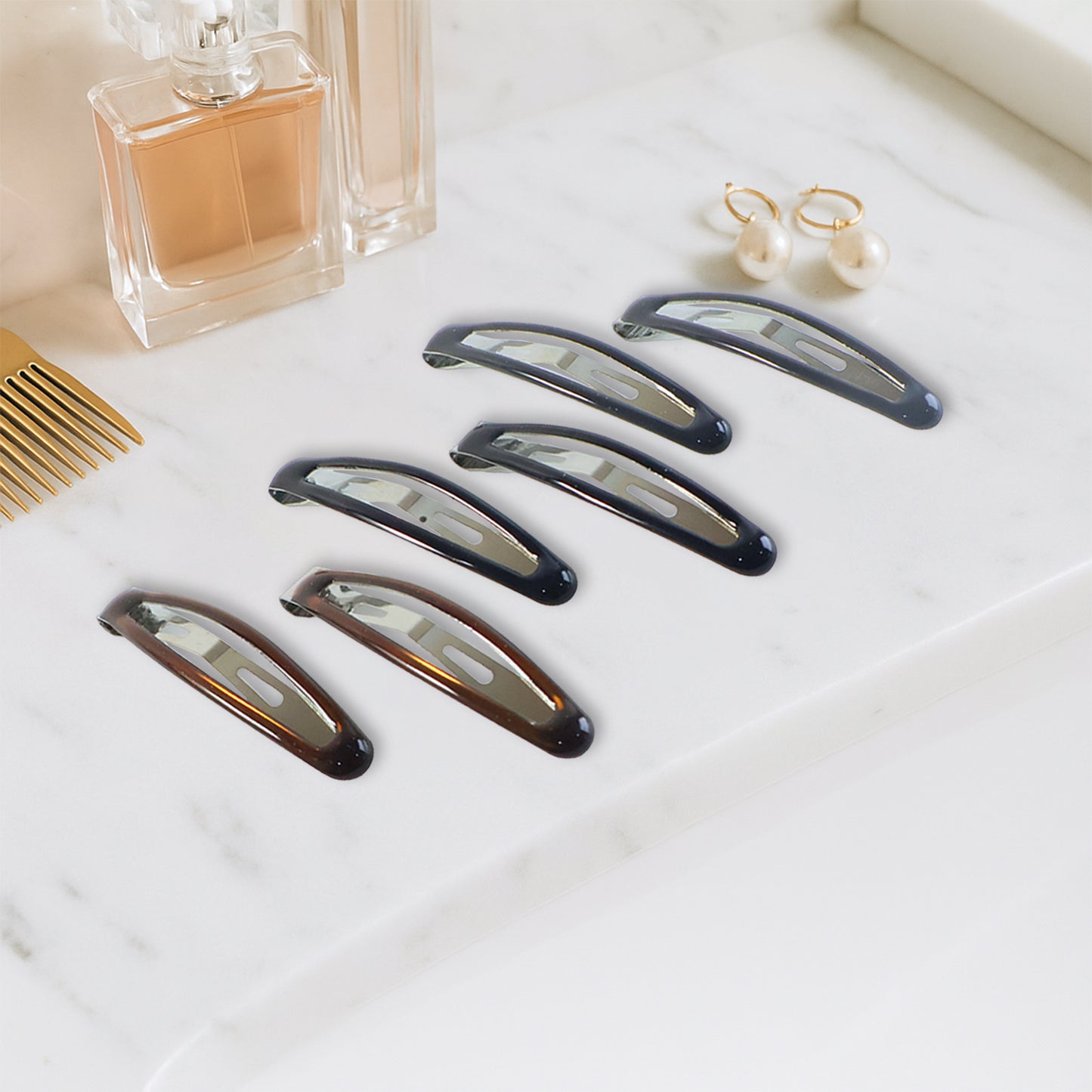 Six Wukusy hair clips for women and girls, colorful and stylish hair accessories displayed in a set for versatile styling.