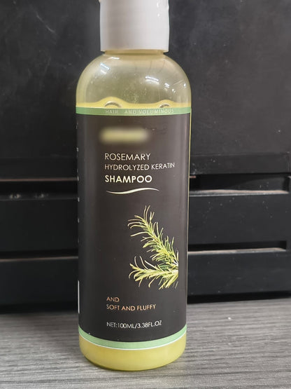 Drpshippr Rosemary Keratin Hair Shampoo bottle with label, showcasing a beauty and personal care product for healthy hair.