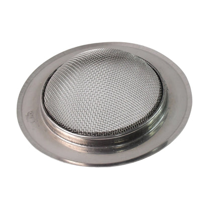 Wukusy Supermom stainless steel sink strainer for kitchen, designed to catch debris and prevent clogs in the sink.