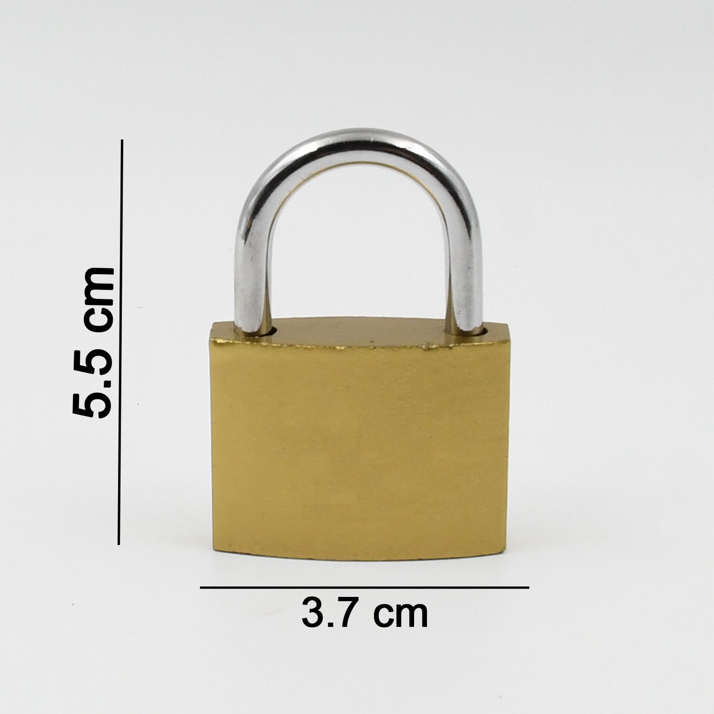 Wukusy solid 3 keys padlock, 38mm, versatile home improvement lock with key set, suitable for securing doors and storage.
