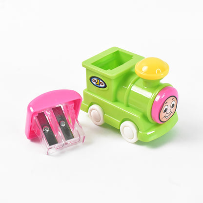 Wukusy double hole pencil sharpener for office use, featuring two sizes for standard and large pencils, compact and easy to use.