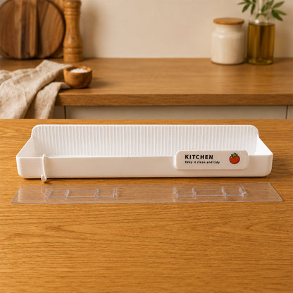 Wall Mounted Plastic Kitchen Drain Rack With Multipurpose Storage Shelf (1 Pc)