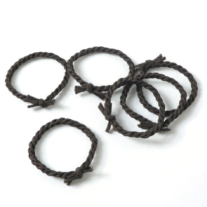 Set of Wukusy braided elastic hair bands featuring multiple colors for gentle, secure hold and versatile styling.