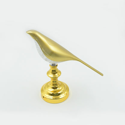 Wukusy Sparrow LED table lamp with crystal decoration, soft light, energy-saving design, perfect for home decor.