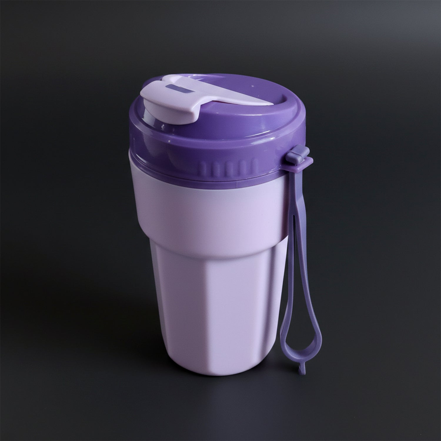 Wukusy Plastic Sipmate Style Sipper Bottle 500ml, clear reusable water bottle with screw-on lid and sip spout.
