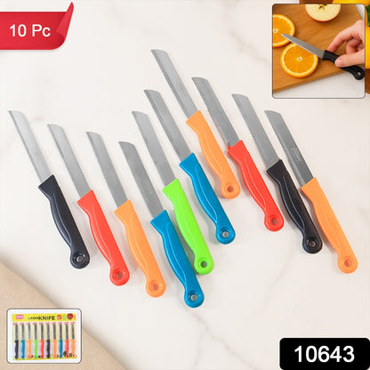 Wukusy Supermom stainless steel kitchen laser knife set with 10 pieces, including various knives and a storage block for home cooking.