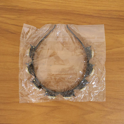Wukusy premium crystal studded designer hairband for women and girls, featuring sparkling crystals and elegant style.