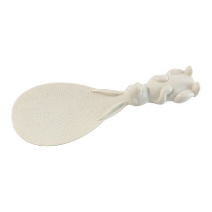 Wukusy cute bunny handle non-stick rice serving spoon, 1 piece, with a colorful bunny design and ergonomic handle for easy serving.
