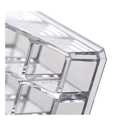 Wukusy 6093 acrylic multi-purpose lipstick display stand with 24 sections for organizing cosmetics in health and beauty settings.
