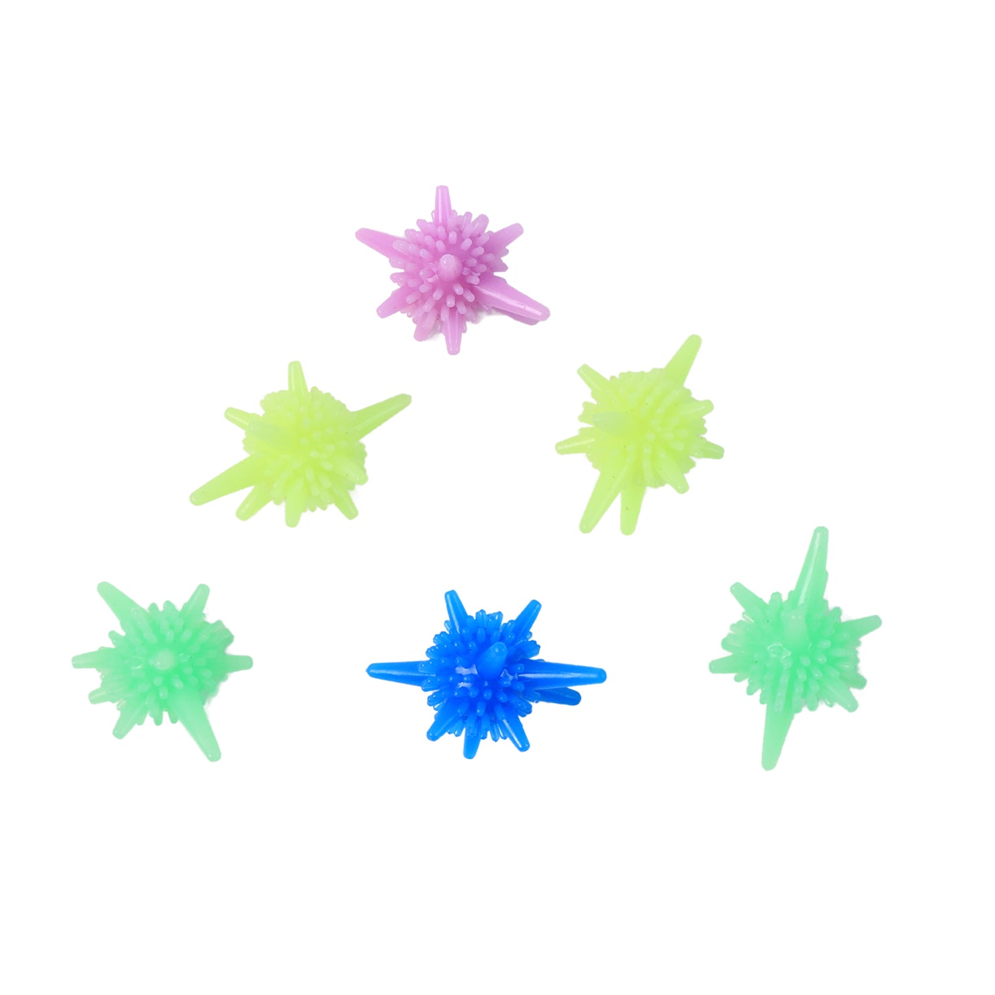 Set of six Wukusy reusable laundry soft spiky balls for washing machines, designed to help soften fabrics and improve cleaning.