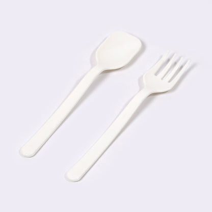 Wukusy 5239 plastic forks and spoons cutlery set for parties, dinners, and gatherings, pack of 2, disposable home and kitchen utensils