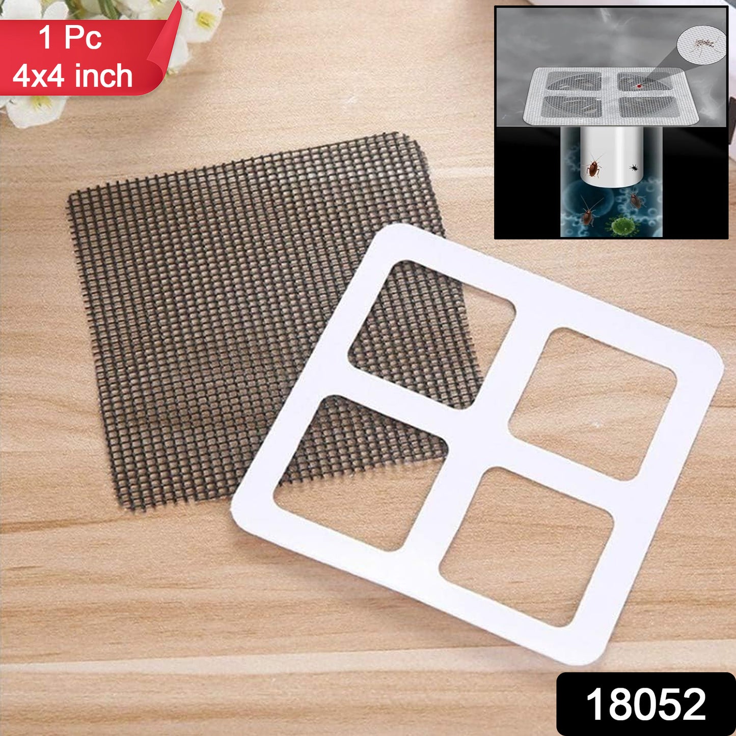 Wukusy window screen repair tape, 4-inch wide, used for fixing torn or damaged window screens in home improvement projects.