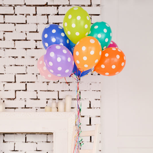 Set of 20 colorful latex balloons by Wukusy, ideal for birthday, anniversary, wedding, and party decorations, kids' toys.