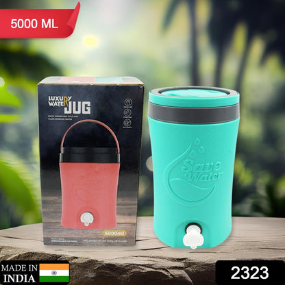 Multi-colored 5L insulated plastic water rover jug with sturdy handle, ideal for home improvement use by Wukusy.