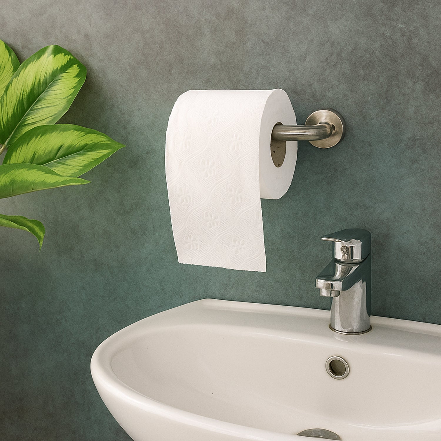 Wukusy Freshee ultra-soft 2-ply toilet roll with 120 sheets, showing soft white paper on a bathroom background
