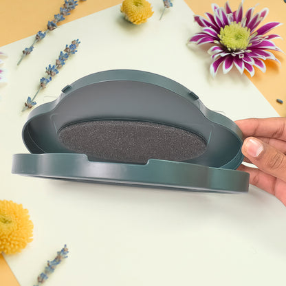 Gray waterproof smartphone stand case by Wukusy, designed to hold and protect a mobile device securely in a waterproof case.