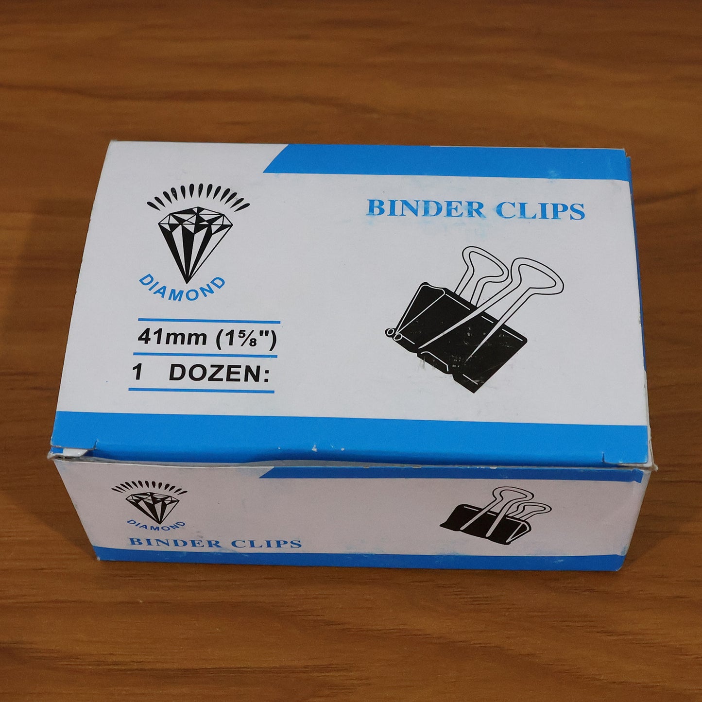 Set of 12 black heavy-duty binder clips, 32mm size, from Wukusy, used for office or organizational purposes.