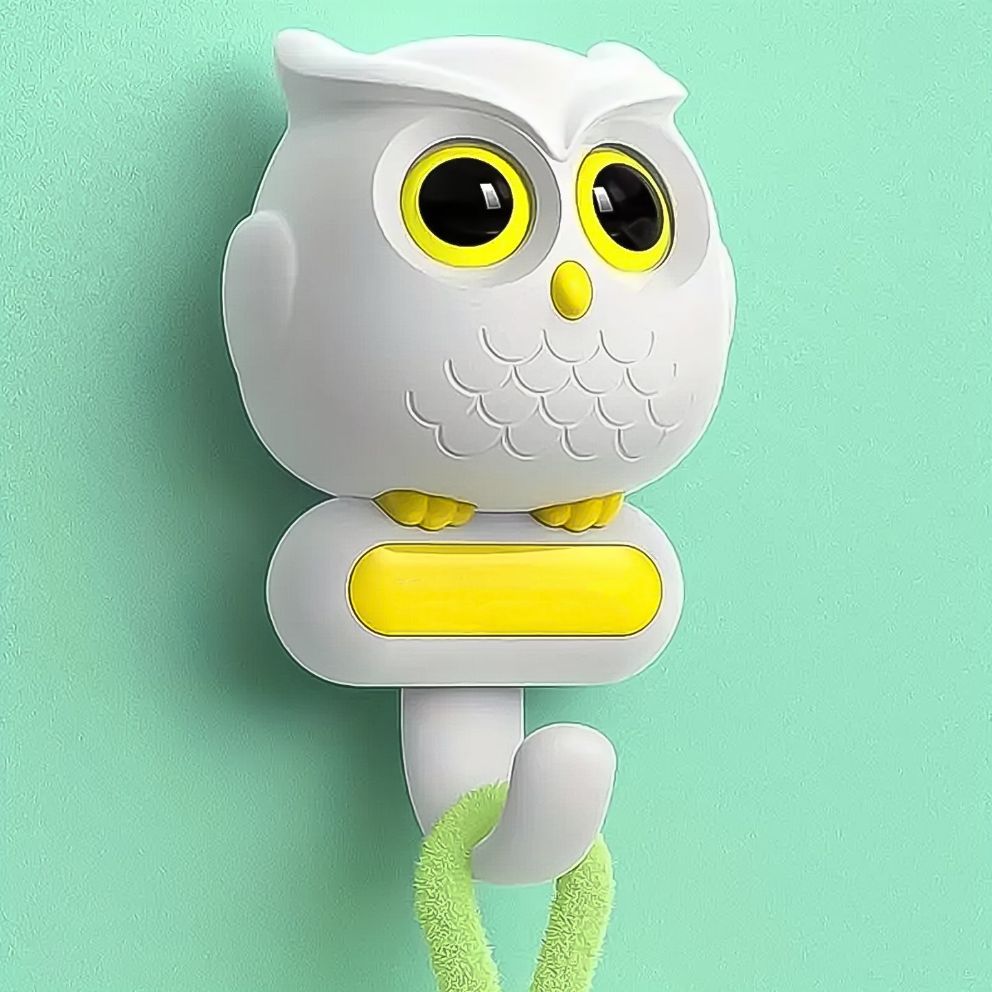 Self-adhesive wall hook featuring a cute bird design by Wukusy, mounted on a wall for hanging items.