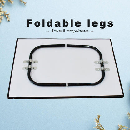 Foldable Wukusy multipurpose office table with mix design, ideal for bed, study, or gaming, measuring 48x28 cm, single piece.
