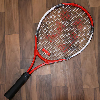 Wukusy professional Konex tennis racket with full cover, showing a lightweight, graphite frame and ergonomic grip for enhanced play.
