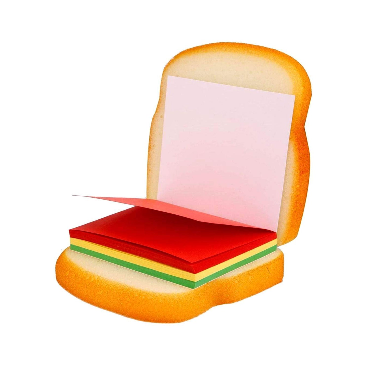 Colorful Wukusy 8072 sandwich-shaped notepad sticky notes and memo pads for office use, featuring fun, mini, multicolor sandwich designs.