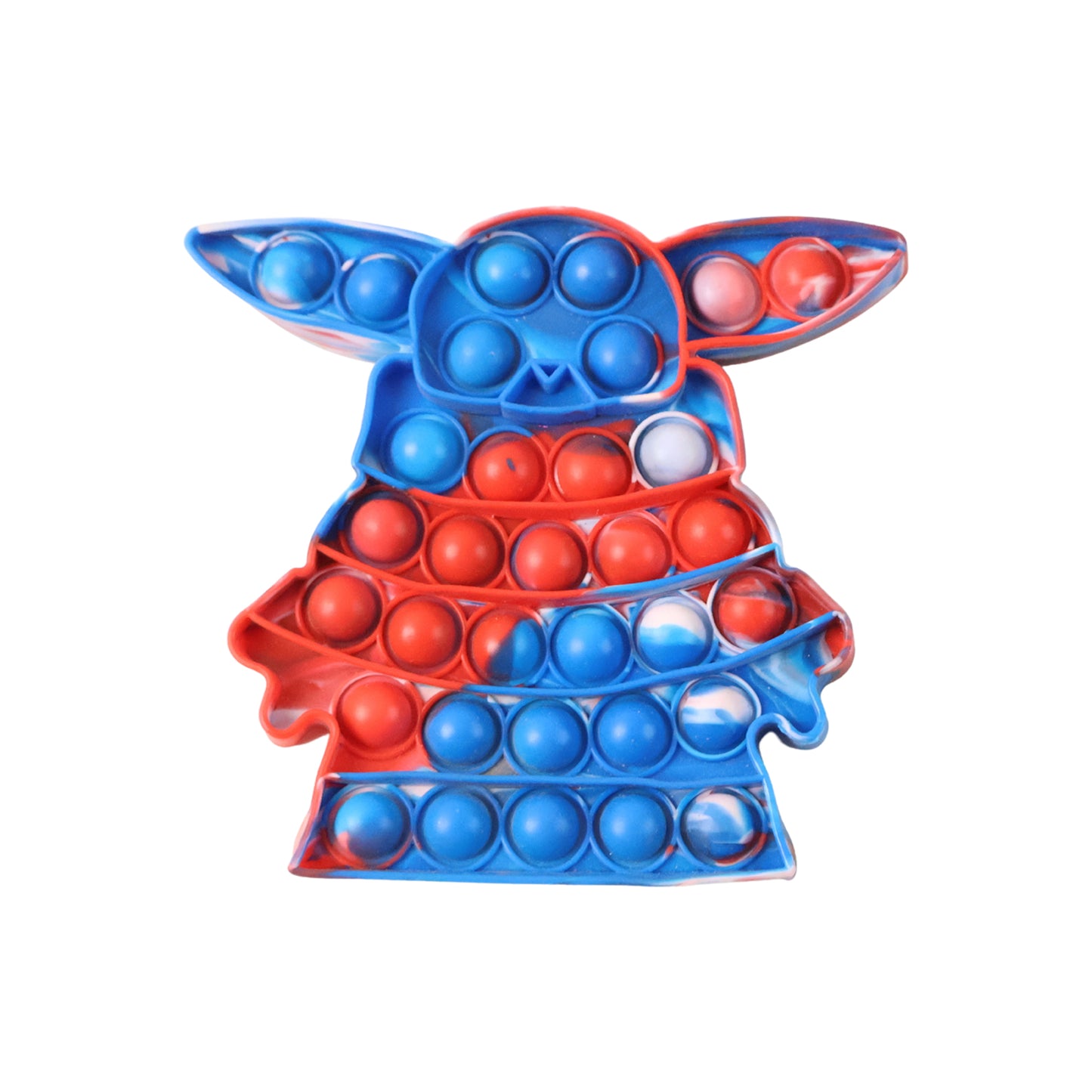 Wukusy Premium Cartoon Shape Silicone Pop It Fidget Toy showing colorful silicone bubbles for stress relief and sensory play.