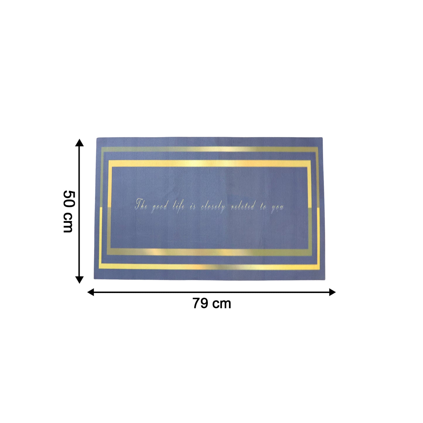 Wukusy premium anti-slip bathroom floor mat in beige, 79x50 cm, with textured surface for safety and comfort.
