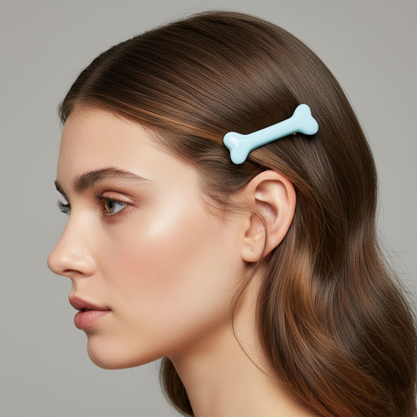 Set of four cute cartoon hair clips by Wukusy featuring colorful, playful designs for children’s hair accessories.