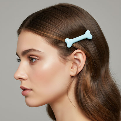 Set of four cute cartoon hair clips by Wukusy featuring colorful, playful designs for children’s hair accessories.