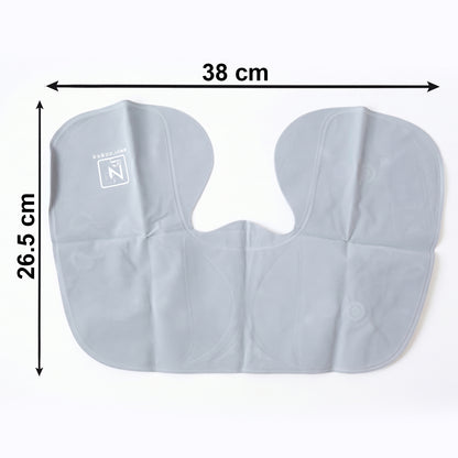 Wukusy 3-in-1 travel comfort kit with neck pillow, eye mask, and earplugs for relaxing travel comfort.
