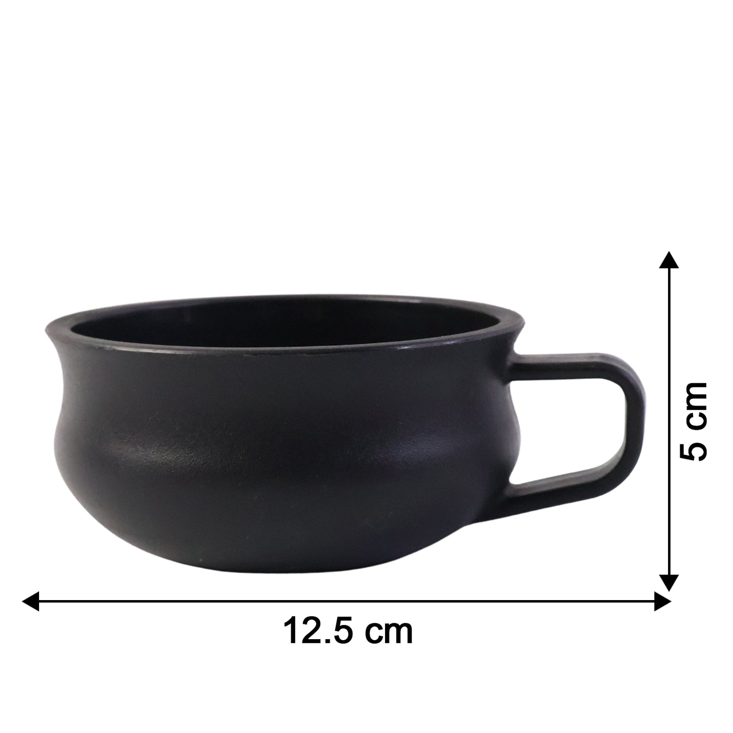 Large-capacity Wukusy deep handle bowl for home and kitchen use, showcasing its deep sides and sturdy handle.