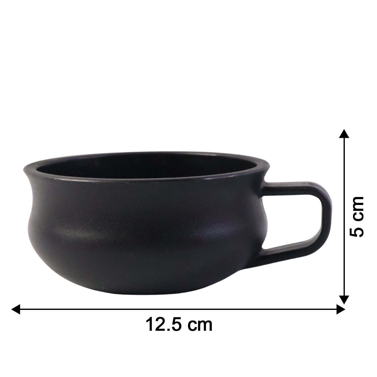 Large-capacity Wukusy deep handle bowl for home and kitchen use, showcasing its deep sides and sturdy handle.