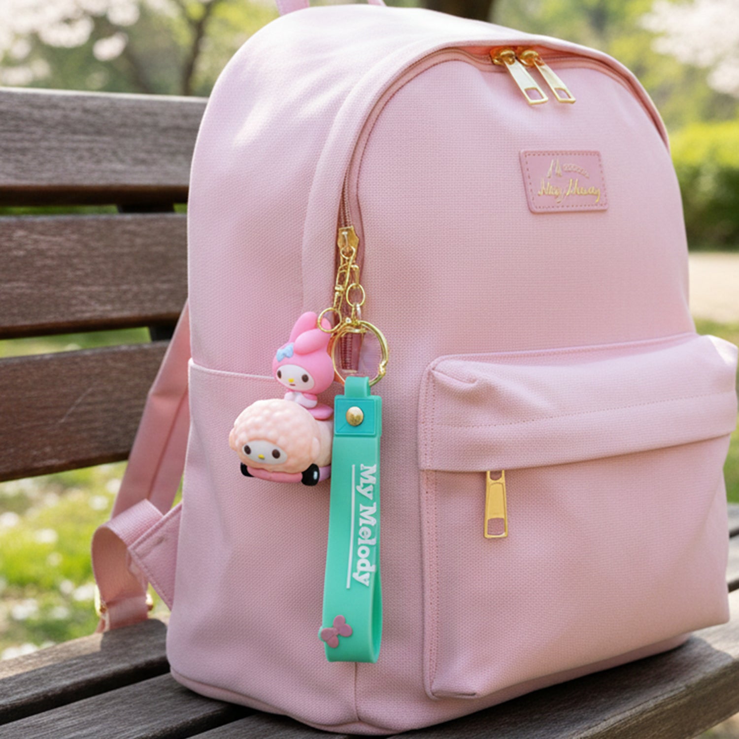 Colorful cartoon character silicone keychain featuring a cute character from Wukusy, attached to a keyring.