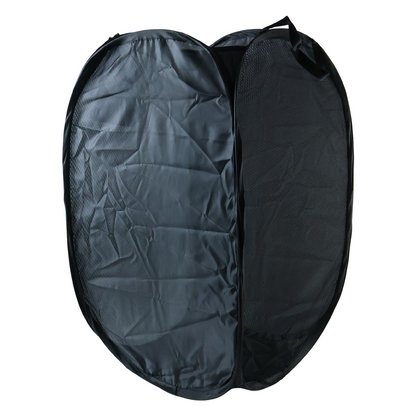 Wukusy premium foldable laundry basket made of solid fabric, 37x37x60cm, collapsible clothes hamper for easy storage.