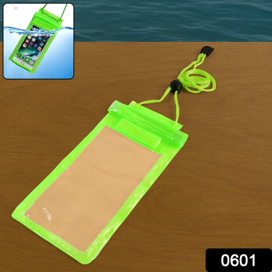 Wukusy waterproof mobile pouch for 6.2-inch smartphones in random color, made of durable material, designed for protection against water.