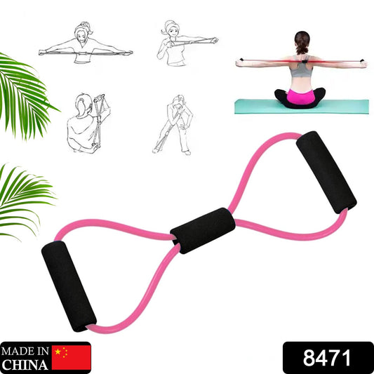 Wukusy 8471 Sport Resistance Loop Band in mixed colors, rubber yoga and fitness exercise band for strength training and workouts