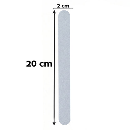 Wukusy anti-slip bath strips with invisible grip for safe bathing, shown installed on a bathtub surface for secure footing.